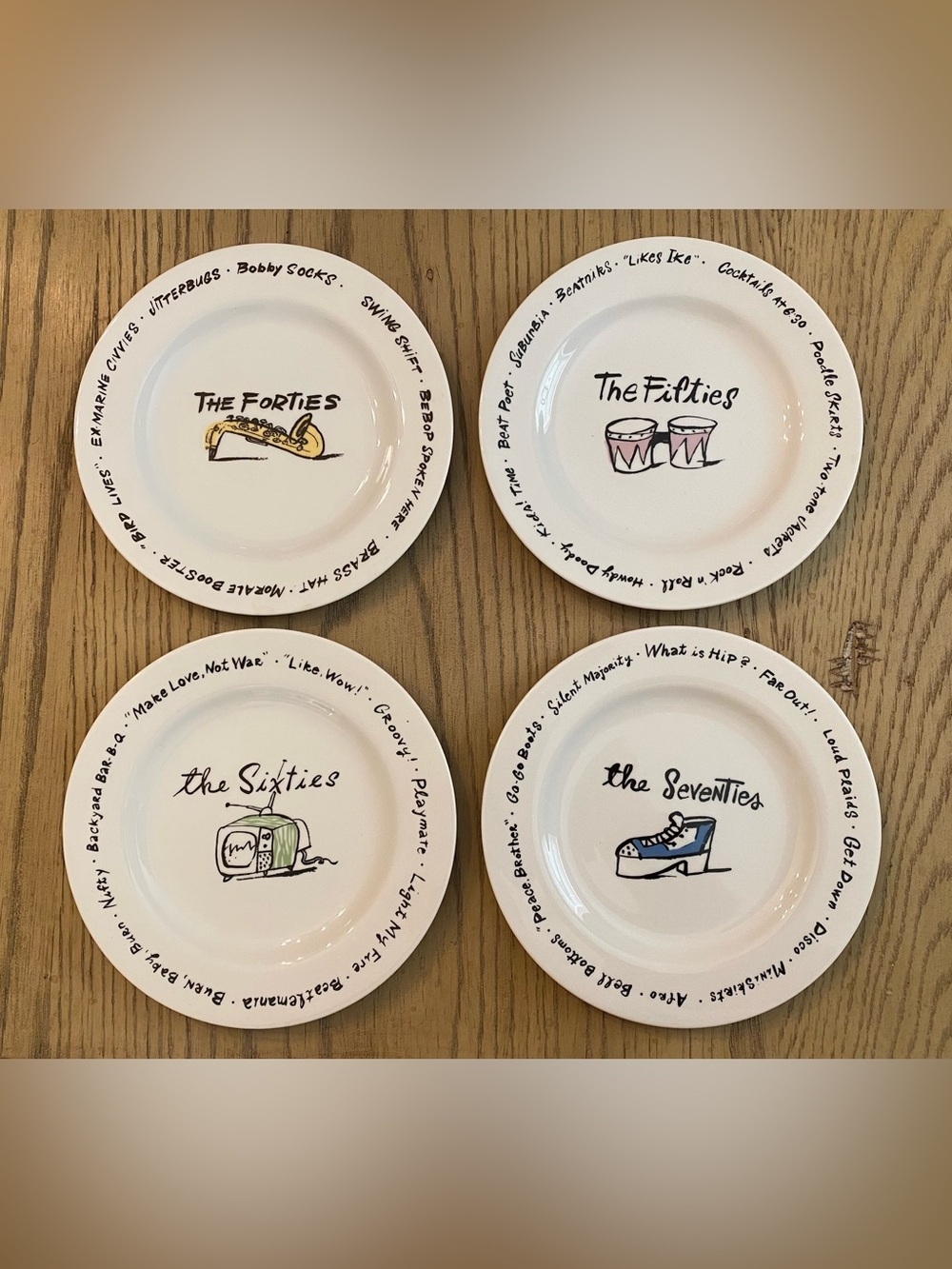 Pottery Barn Millennium Plates - Set of 4